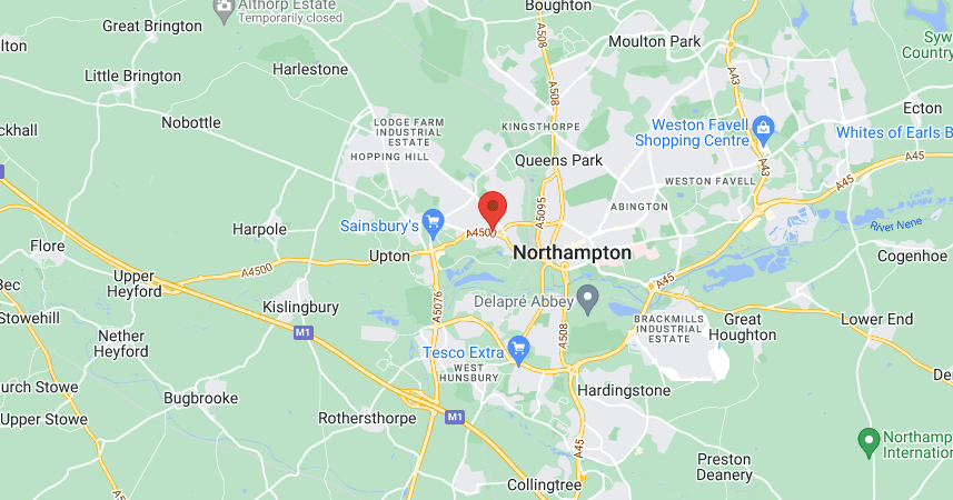 Northampton Saints map.png